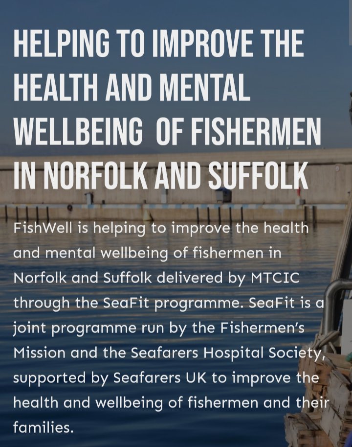 FishwellNS's tweet photo. Are you a Fisherman or a Fisherman's family member in #Norfolk or #Suffolk?
Registering with #FishWell is a great way to ensure we can offer you all the support you need through the #SeaFit programme.
👉 https://t.co/l37ePyAInn
@GetSeaFit #fishingindustry #fishing https://t.co/6dDWv2DmIy