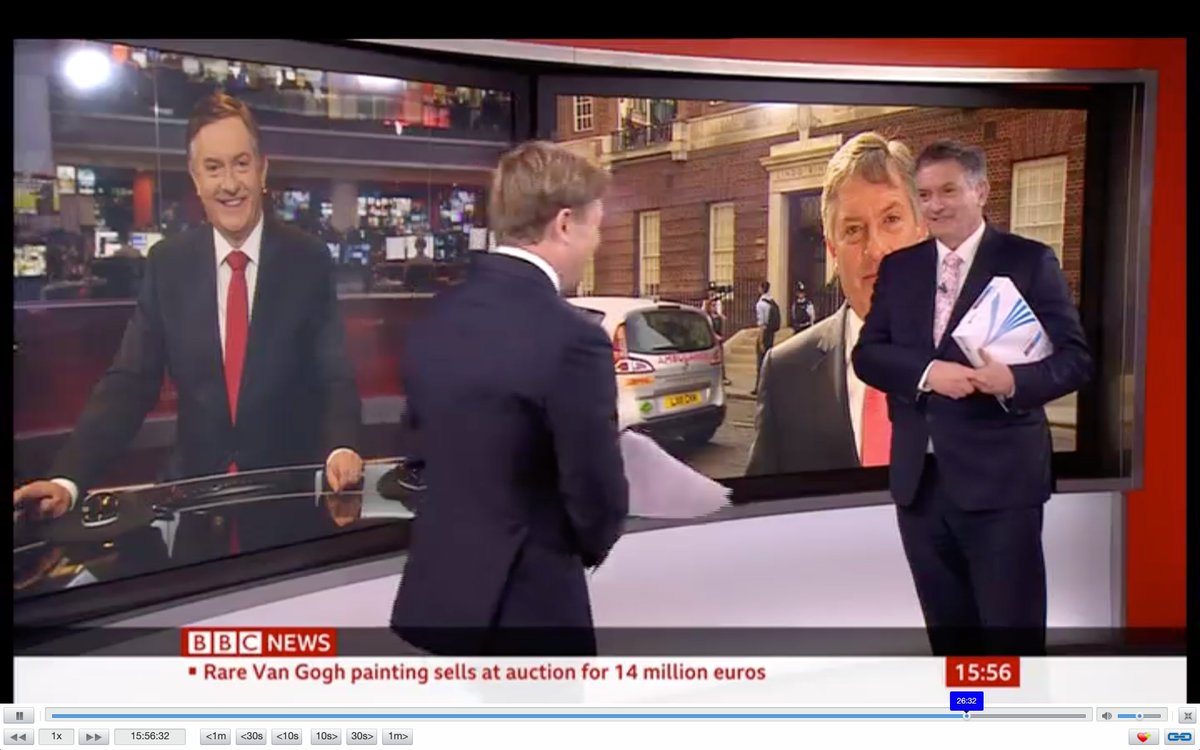 Last day @BBCNews today for the mischievous, hilarious but consummate pro @BBCSimonMcCoy. Occasional mild trepidation when doing lives with him but always great fun. Good luck at @GBNEWS. Will miss you.