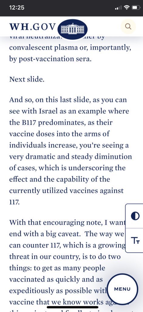 AureliaCotta's tweet photo. We need a repeat of good news:
Last Friday Dr. Fauci announced that the vaccines we have all cover the B117 variant perfectly. (And the other variants too if you read the technical paper)
#cdnpoli #covid19vaccine #onpoli
#VaccineAlarmism #StopFreakingOut https://t.co/5q4E87WMLa