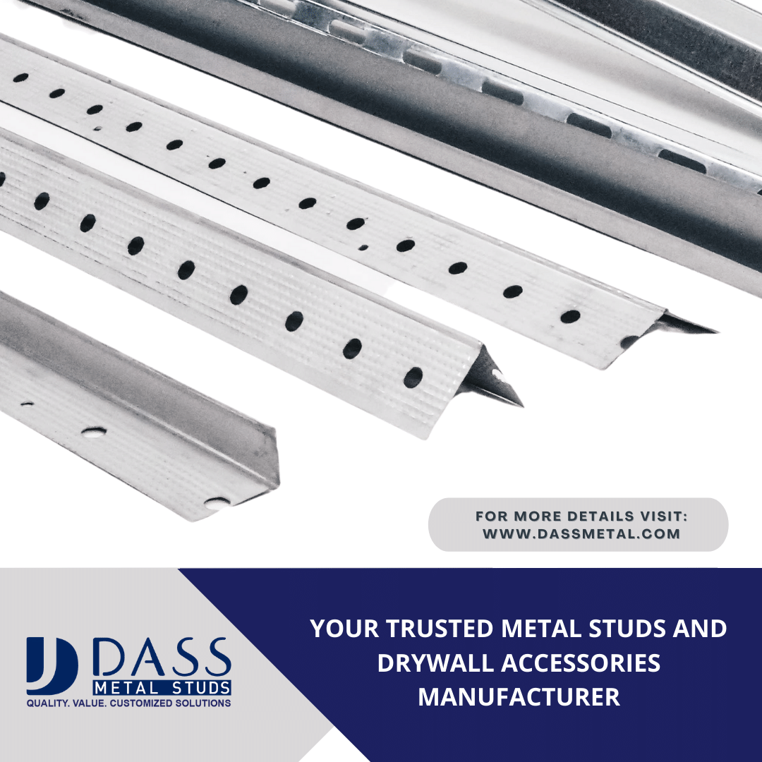 DASS Philosophy – Quality, Value, Customized Solutions.
Best quality steel studs at no extra cost!
Want to become a Distributor? Call us at 905-677-0456 or email us at sales@dassmetal.com
#dassmetal #dassprostud #steelstuds #steelframing #canadianconstruction #metaltracks