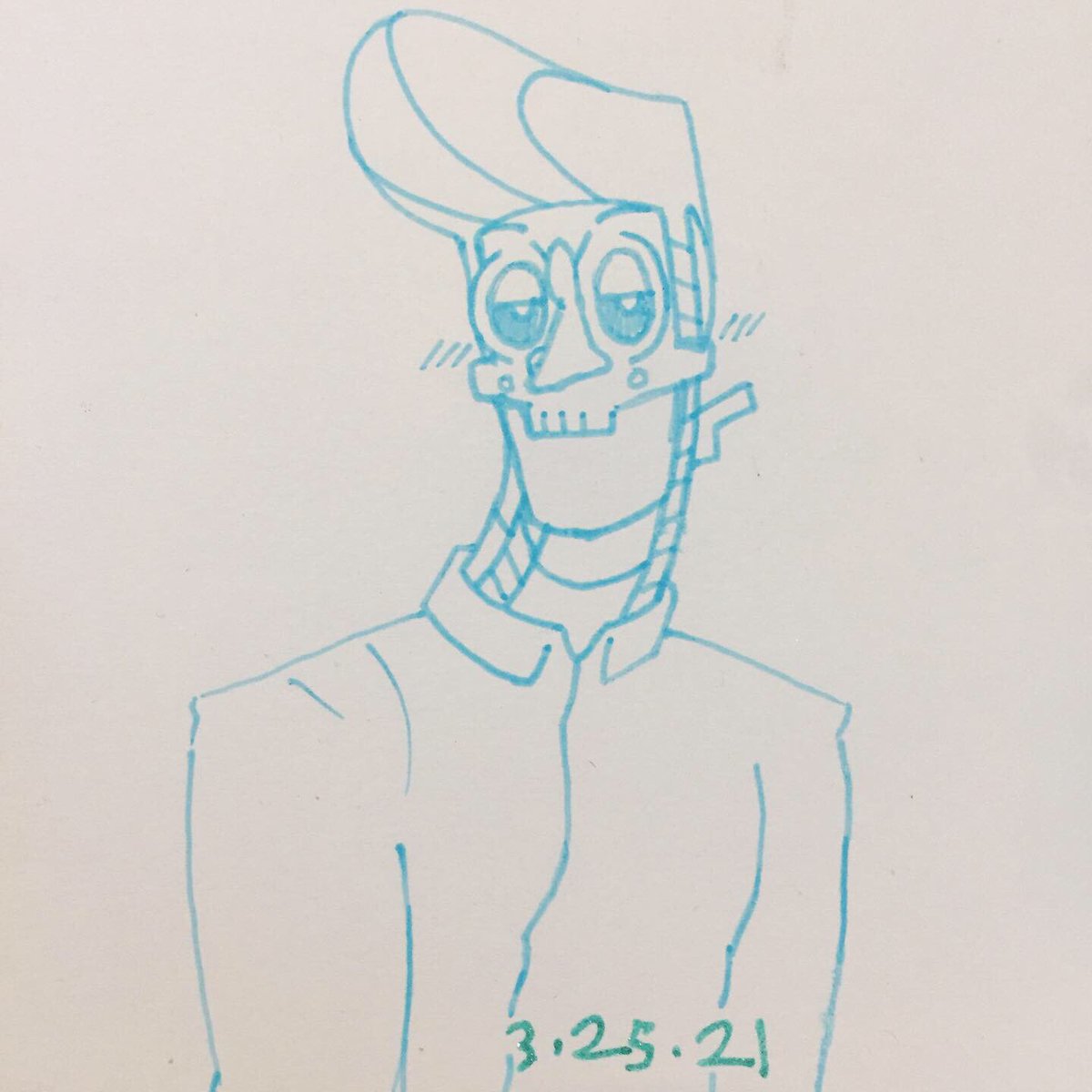 Picklerocketart's tweet photo. You ever draw something that feels like riding a bike?
🤖💙
#TheBarBots #webcomics #webcomic #oc #grimmtbb #robot #robots #art #illustration #characterdesign #originalcharacter https://t.co/uRpEfgFoRS