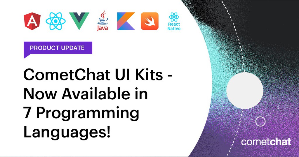 CometChat's tweet image. Introducing CometChat UI Kits for 7 new programming languages! Unparalleled UI &amp;amp; UX for your users.

Read more 👉 g.cometchat.com/2NWk8G5

#CometChat #ChatAPI #ChatSDK #InAppMessaging #InAppChat #ChatUiKits #CometChatUiKit