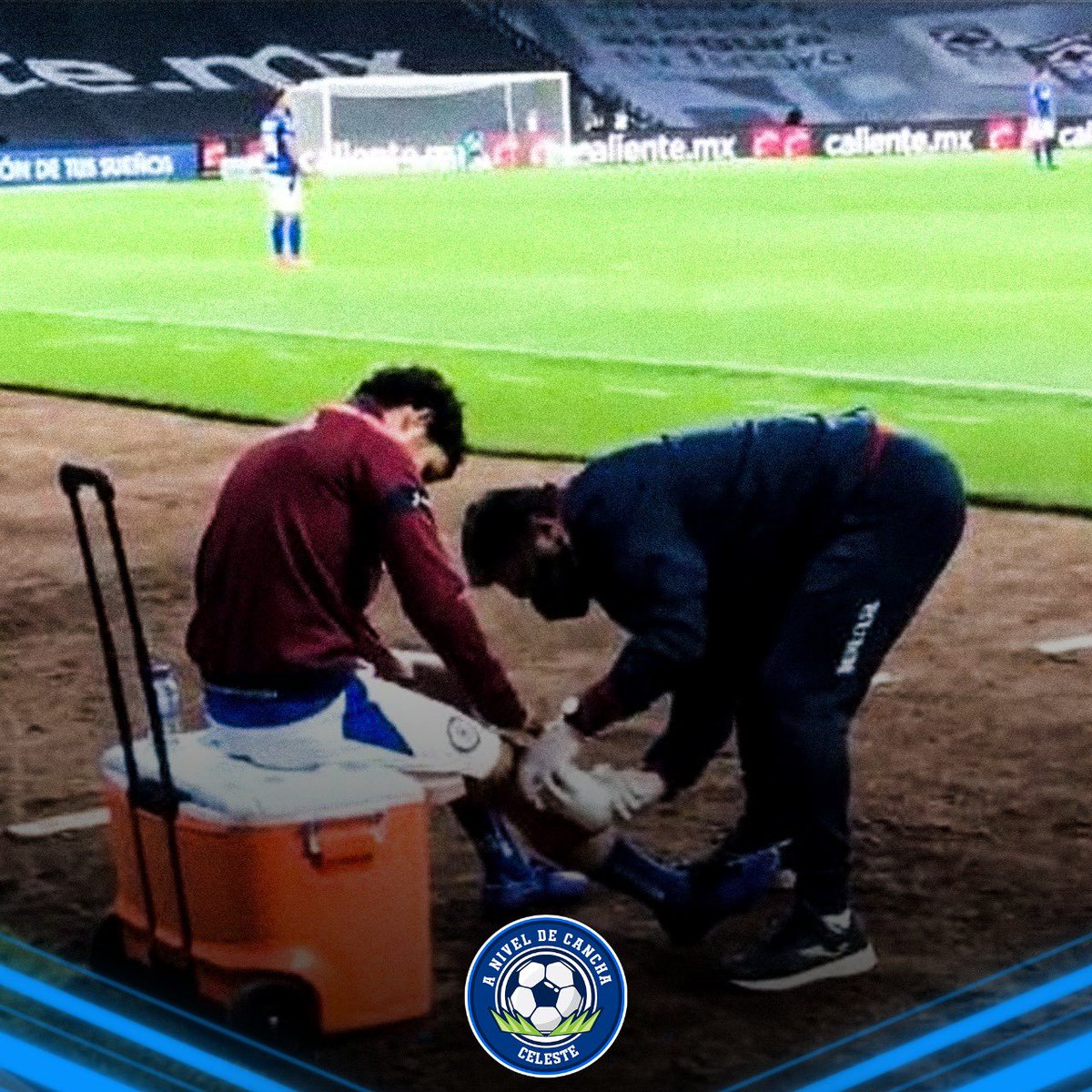 RIVERO FUERA DE PELIGRO ⚠️ 

Tras practicarle la resonancia magnética a Nacho Rivero, no resultó una lesión de gravedad en su rodilla derecha. Seguirá en inspección y tratamiento. Dependiendo de su evolución se reincorporará a los entrenamientos de #CruzAzul 🔵