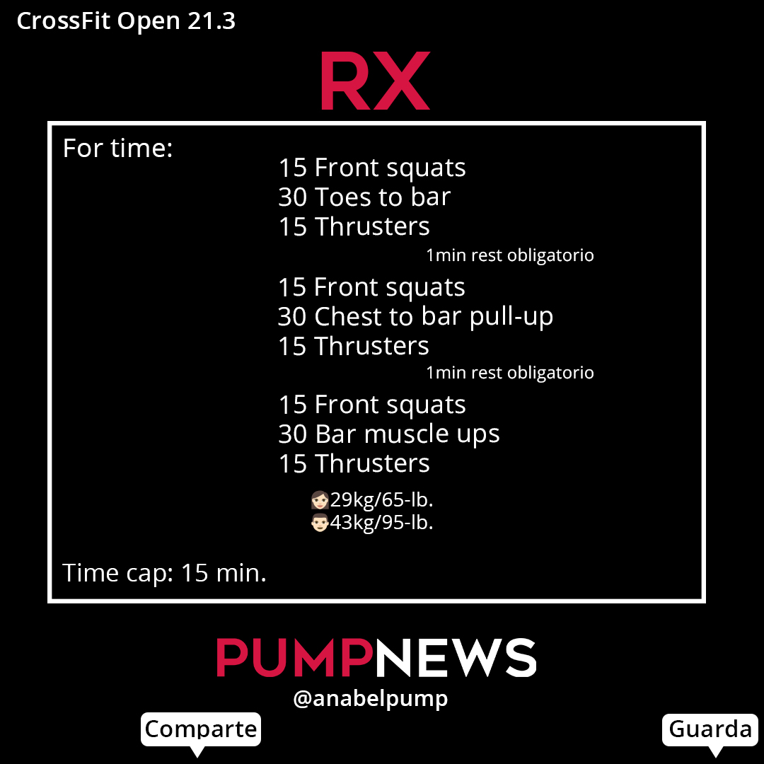 anabelpump's tweet photo. Remate final para terminar el Open! #CrossFitOpen #21point3 y #21point4 https://t.co/7b0b3BML4j