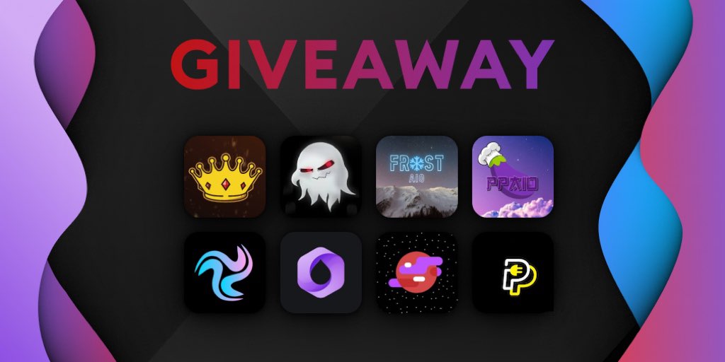 snkrempiregroup's tweet image. Giveaway🎊

1x @snkrempiregroup Invite
1x @GhostNotify_ Monthly
1x @AioFrost Key
1x @PPAIO_ Key
1x @SoleDestroyerIO Key
1x @HavicAIO Key
1x @CardWorldIO Key
1x @PingPlugs_ Invite

To Enter:
Follow all accounts
Like ❤️
Retweet 
And Tag a Friend 👥
Good luck!