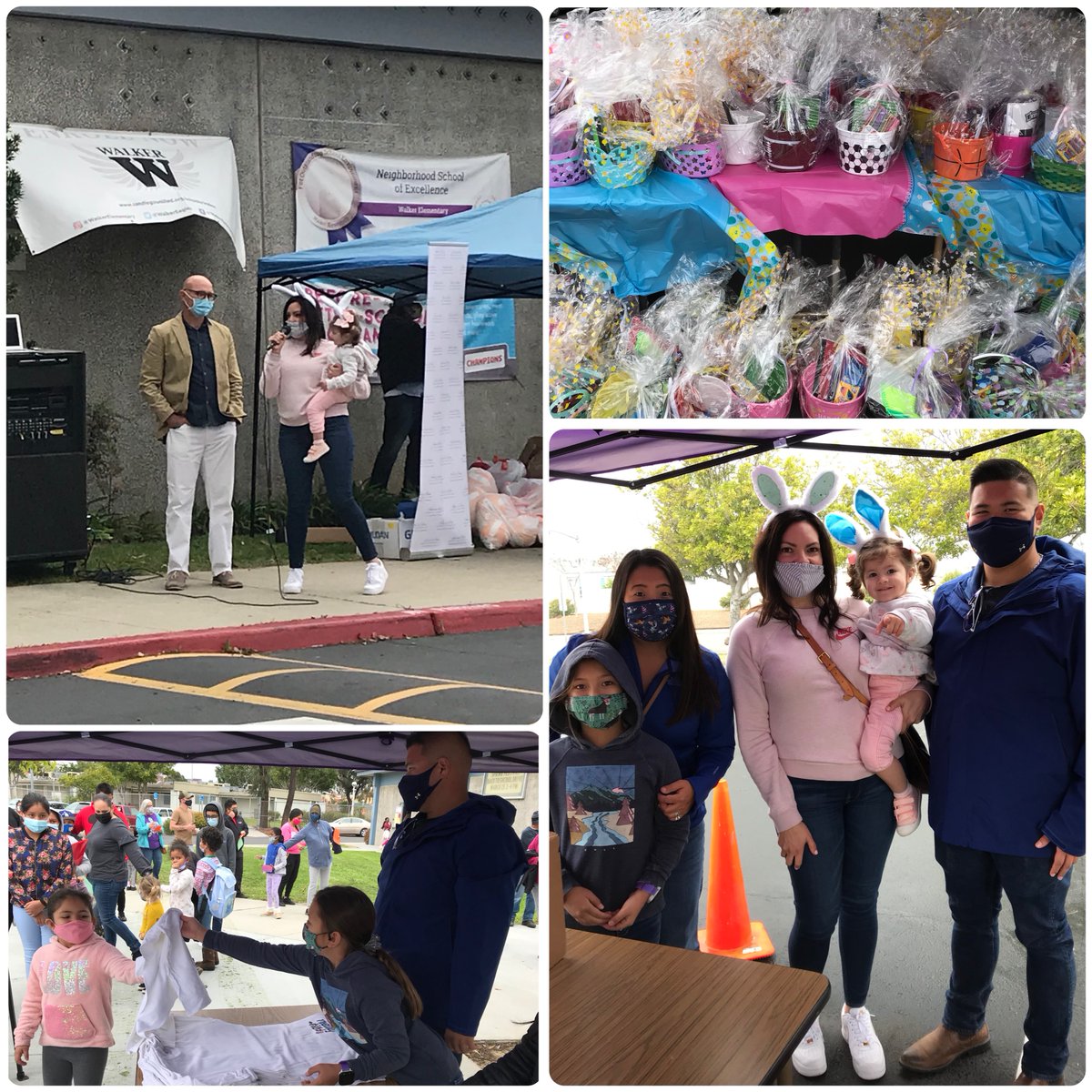 D6 staffers volunteered at <a href="/WalkerEagles/">Walker Elementary</a> this afternoon. The John LaChica Youth Sports Foundation &amp; <a href="/lachica_sports/">LaChica Sports</a> provided Walker families w/Easter baskets filled w/school supplies. Also given out: sports balls, <a href="/NFL/">NFL</a> t-shirts, &amp; books. #ExperienceSuccess #BetterSD (<a href="/sdschools/">San Diego Unified</a>)