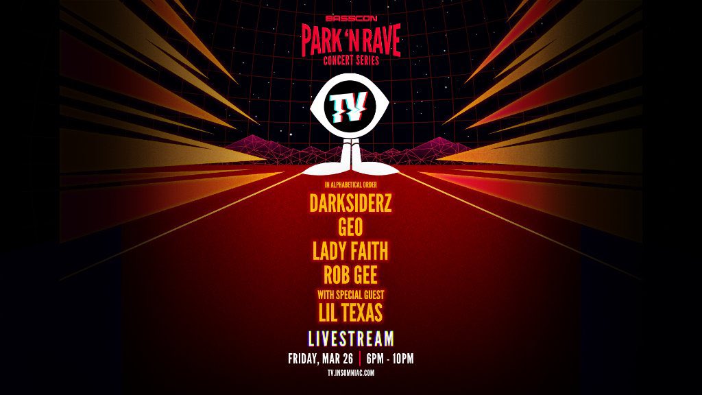 CaHardDance's tweet photo. #Reposted: @bassconmassive; “#TEAMBASSCON goes worldwide TOMORROW at 6pm PT on @InsomniacTV93. ☣️ Tune in to the @parknrave from home w/ @DarksiderzMusic, @IAMGEOOFFICIAL_, @djladyfaith, @TheRealRobGEE, &amp; @LILTEXAS. ⚔️⛓ → https://t.co/AZrV2aytcY https://t.co/1IS8rkZC53
