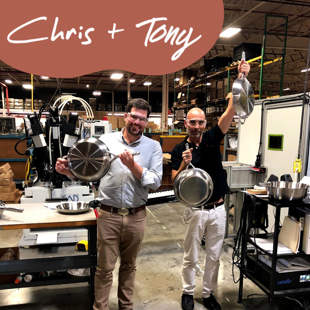 The Duo… behind the Duo. When we say our pots and pans are handcrafted in America, we mean it!