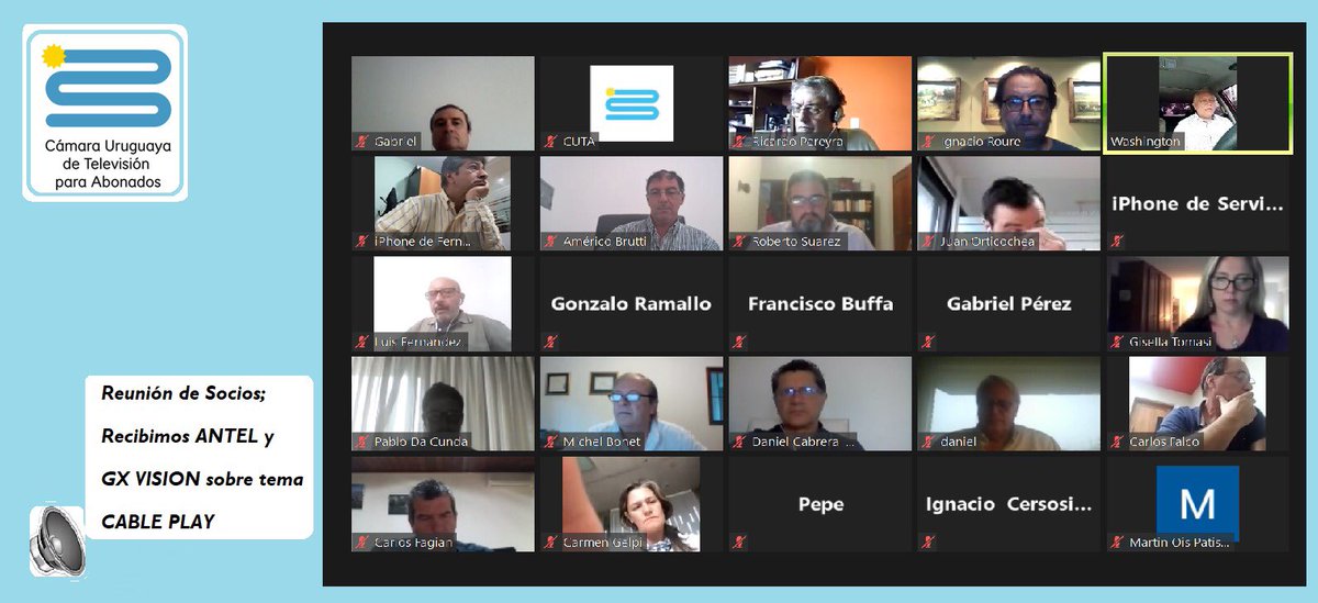 CUTAUY's tweet photo. ✅ Hoy mantuvimos una Reunión de Socios sobre tema #Cableplay Recibimos Antel y GX Vision quien nos actualizaron la información técnica de la app. Agradecemos a todos su participación!  #reuniondesocios #cuta @AntelDeTodos @gxvision @mic_bon https://t.co/BTU40zLBAQ