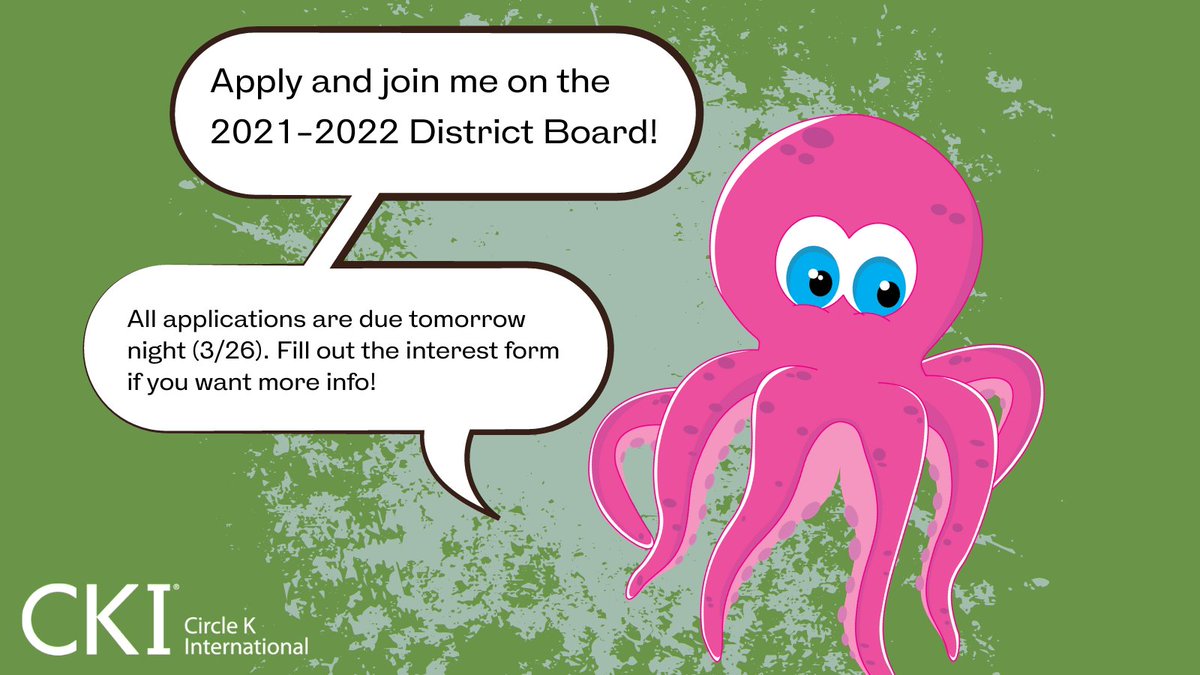 Inckiofficial's tweet photo. INCKI needs you! Are you or someone you know a good fit for the 2021-2022 District Board?

All District Board applications are due tomorrow night (3/26). Please fill out the interest form or reach out to a current board member for more info.

https://t.co/UArYL65ijj https://t.co/QSOuWNl5QT