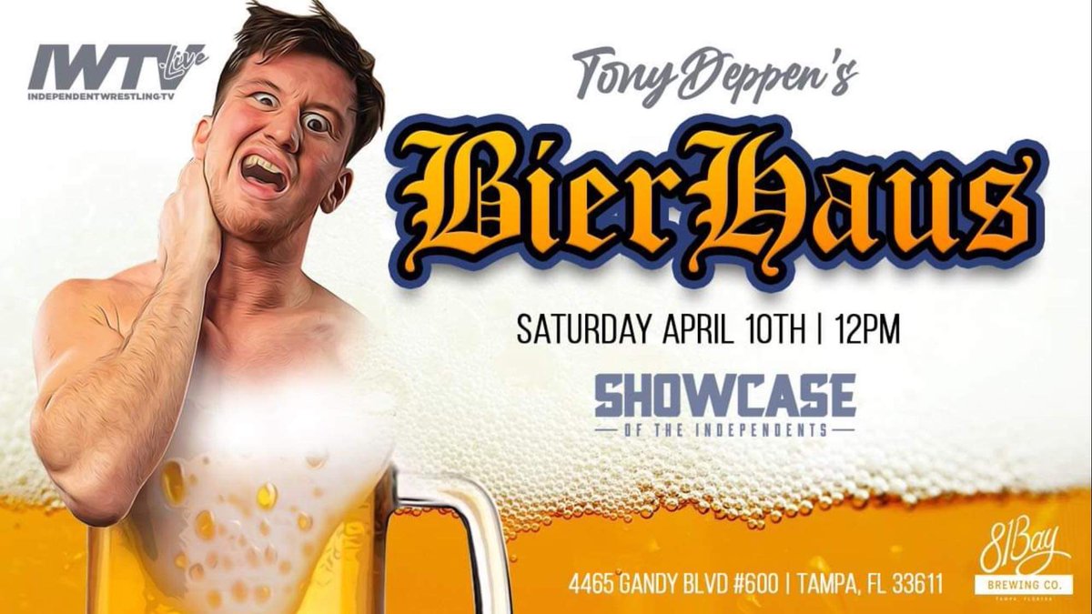 Tony_Deppen's tweet photo. I’m excited for this one. 

@MattVertigo is someone that I think needs a bigger platform, and I’m going to give it to him. 

Time to shine up: 1st time ever: Matt vertigo vs @TheBadReed 

April 10th, 12 pm. 

Tickets here: https://t.co/nptNuuduX9 or live on @indiewrestling https://t.co/7jp5ufasdw