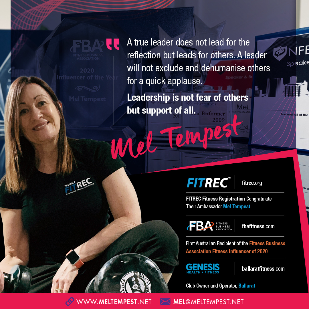 HealthyPeople's tweet photo. HUGE NEWS!

@FITREC_org's Global Ambassador, Mel Tempest (@FitnessGroupX) has been awarded "2020 Influencer of the Year" by the US-based Fitness Business Association in a virtual presentation.

1/2 https://t.co/w9SUQjPXjW