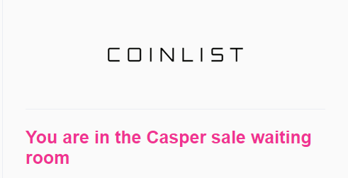 JojoNotFound_'s tweet photo. aller on prie pour que ce coup-ci ca passe @CoinList @Casper_Network https://t.co/9QivODlnwW