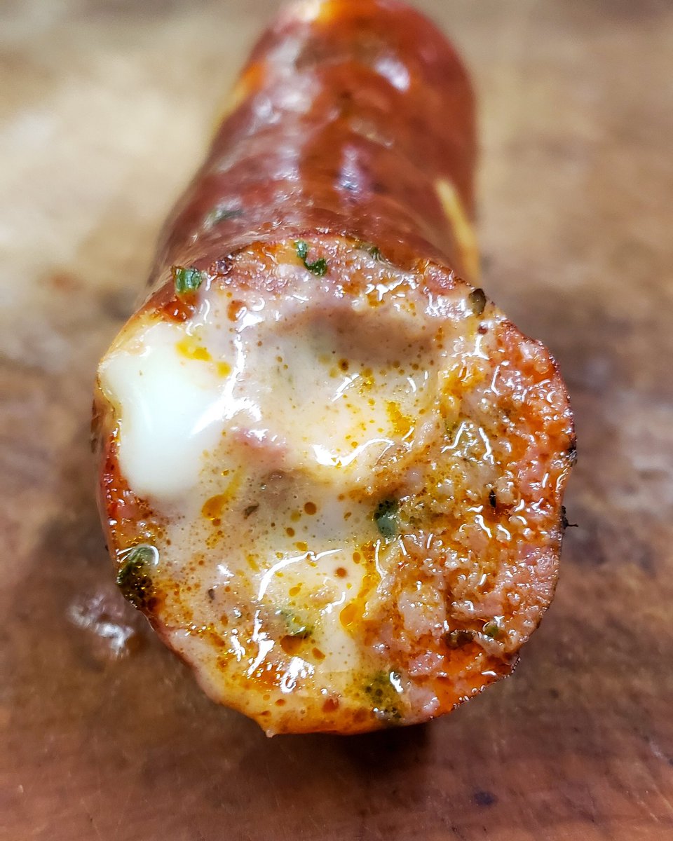 This is the best sausage I've ever made.  Poblano, asadero cheese, and cilantro.