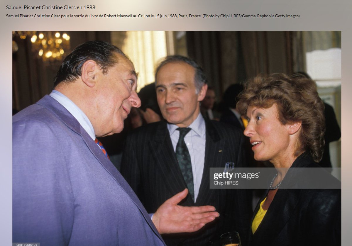 I hate when I learn something new (to me) & stunning about the Jeff Epstein network (h/t MoodyKnowsNada.) Where to begin? So our new Secretary of State Anthony Blinken's stepfather, Samuel Pisar, was 'longtime lawyer and confidant of...Robert Maxwell,' Ghislaine Maxwell's Dad.