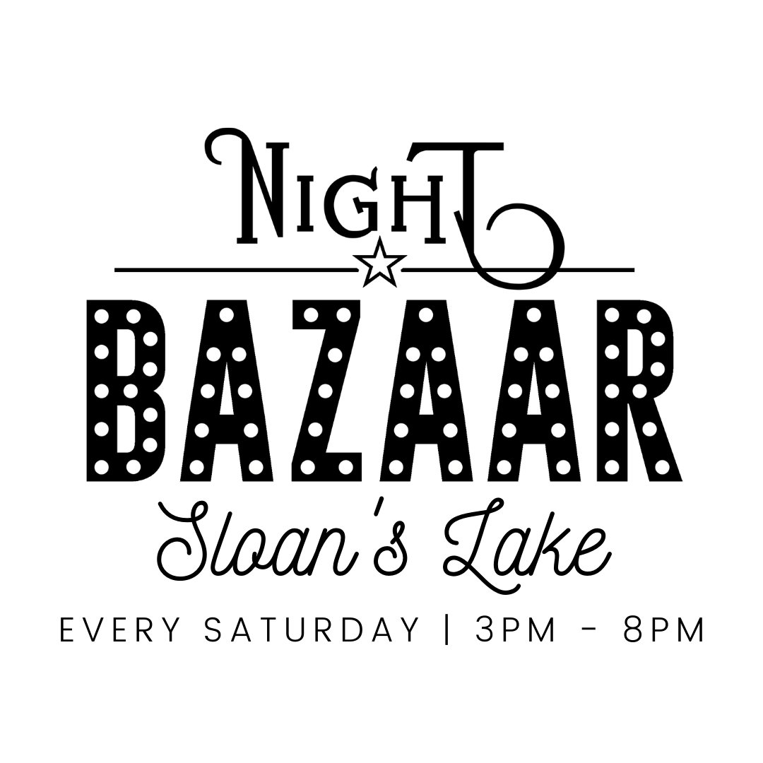 Night BAZAAR is B A C K! ✨ Save the dates to #ShopLocal all summer long: 

Friday Night BAZAAR: RiNo Art District opens April 23rd!
Saturday Night BAZAAR: Sloan's Lake opens June 5th!

FREE ENTRY
DOG-FRIENDLY
ALL AGES WELCOME

More details @ denverbazaar.com!