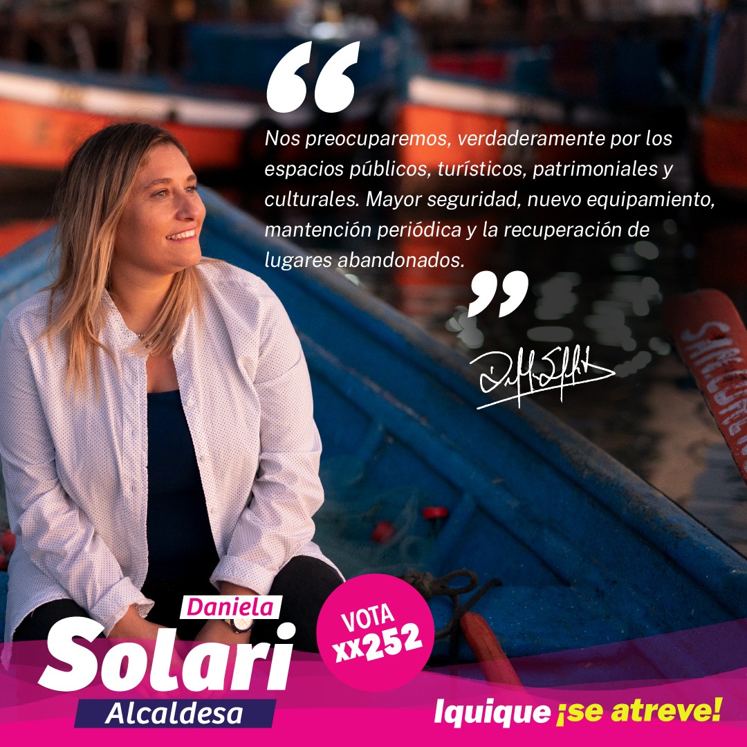 En un nuevo gobierno comunal🏜️ tomaremos decisiones que apunten a un cambio de hábitos, en todos los sectores de la ciudadanía💪. No podemos perder más tiempo⌛

Te invito a conocer más de mis propuestas en
 👉🏻 danielasolari.cl
#Iquique 
#solarialcaldesa