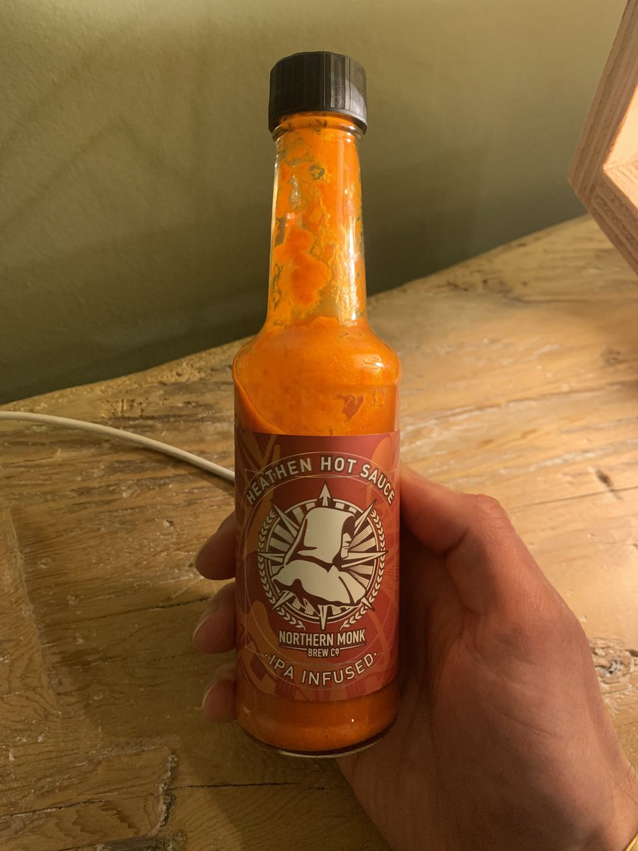 Jn_'s tweet photo. When your favourite hot sauce was a @NMBCo limited edition collaboration... you’ve got to develop your own lacto-fermented scotch bonnet stop gap... in the hope that their IPA hot sauce re-emerges some day! https://t.co/vbwY6O1TaE