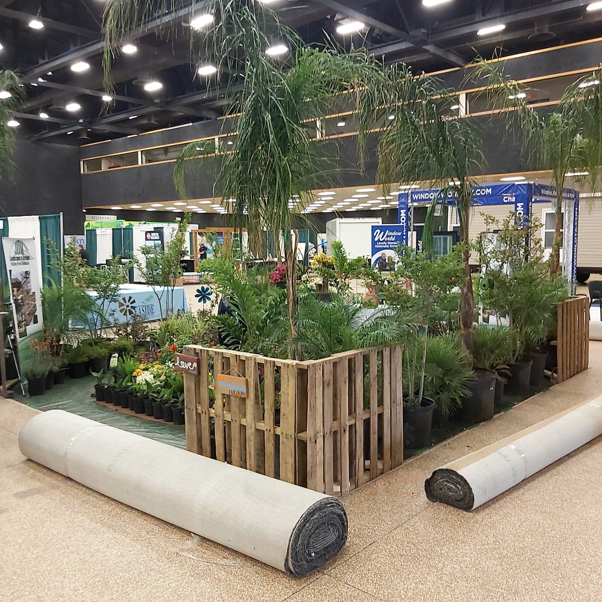 GemsEvents's tweet image. Spring Home Shows have Sprung! Day 2 of set up at the Corpus Home &amp;amp; Garden Show!