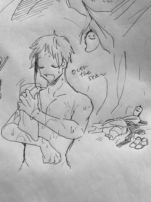 朝の一発描き
湖畔でこんなシーンくるかと思ってどきどきした 