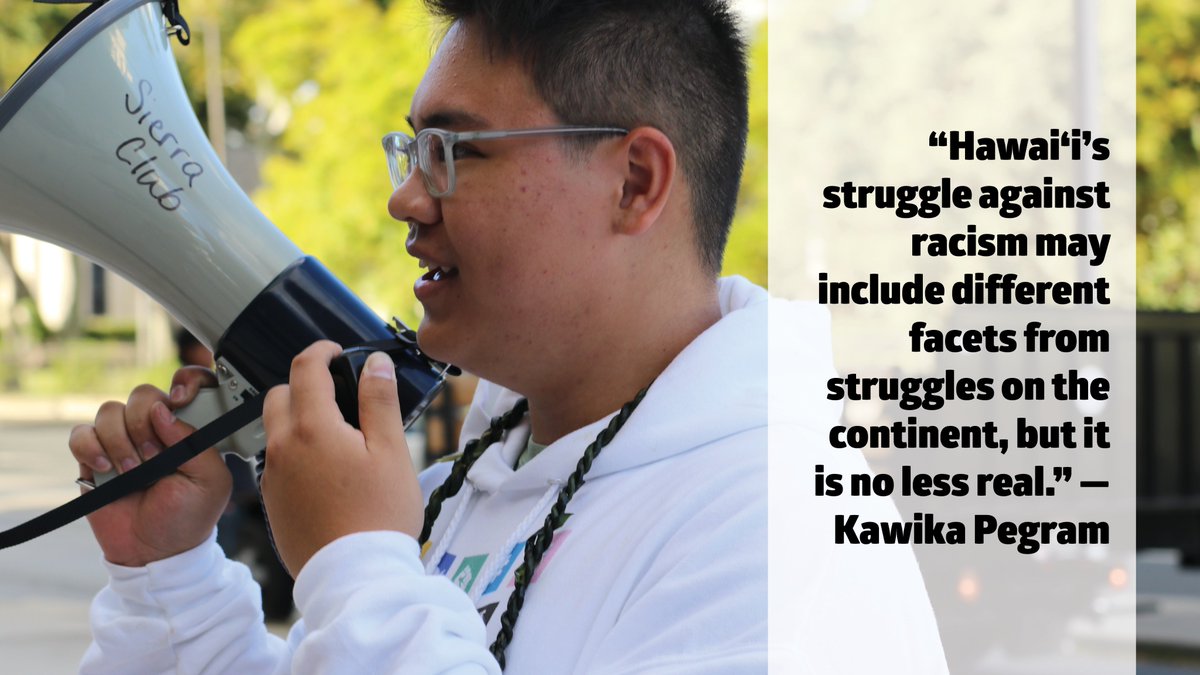 “Hawaiʻi’s struggle against racism may include different facets from struggles on the continent, but it is no less real.” — Kawika Pegram, <a href="/theHYCC/">Hawaiʻi Youth Climate Coalition</a>

Join us at the Capitol this Sat., March 27, 10 am, as we peacefully rally and march to #StopAsianHate.

#808againsthate