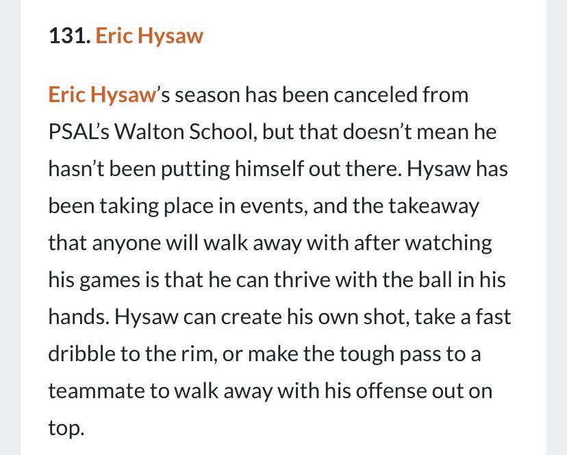 hysaw_eric's tweet photo. recent writing up from prep hoops @PrepHoops @AbayevEmmanuel https://t.co/zygHLLeRyA
