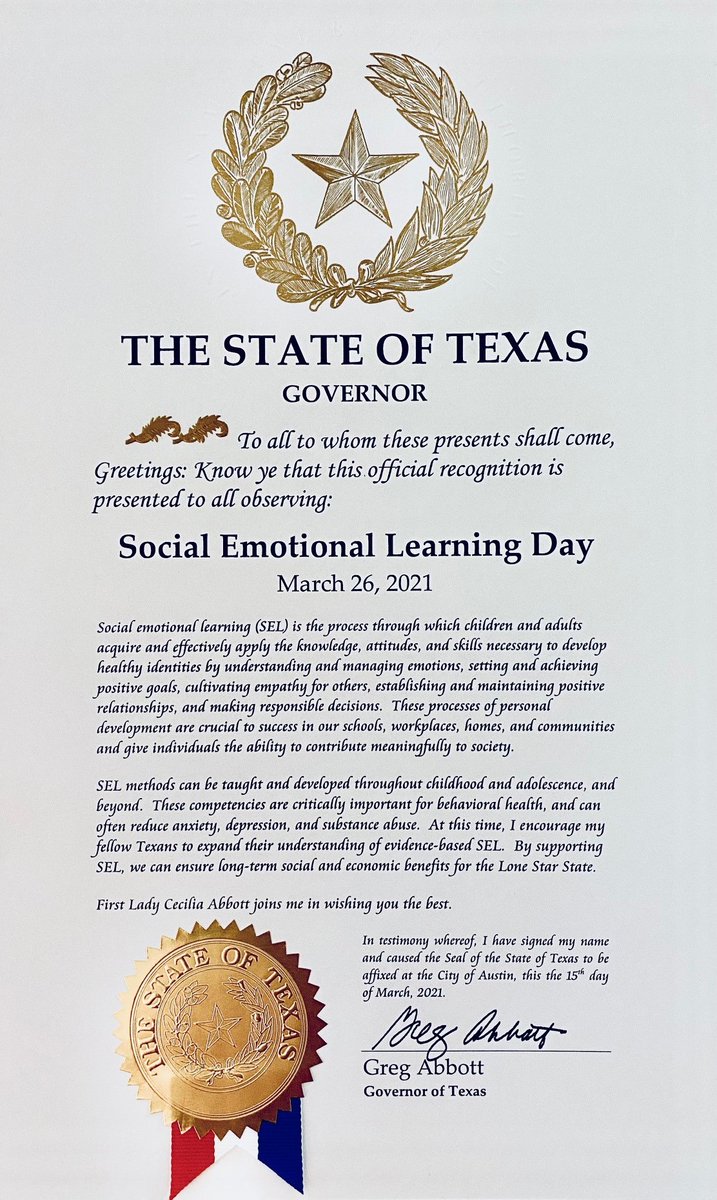 Texas is ready for SEL Day!