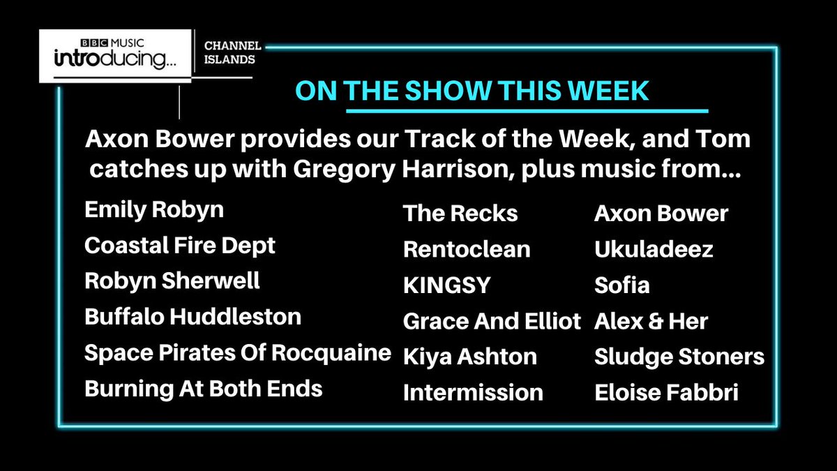 Tomorrow night @TomGirard is back with the latest local music 🥳 He's got interviews with @GHarrisonMusic and @AxonBower, plus new music from @kingsyofficial, @robynsherwell, @BABEgsy, @TheRecks, @Ukuladeez, @buffhudd, @_alexandher, @sludgestoners & more!