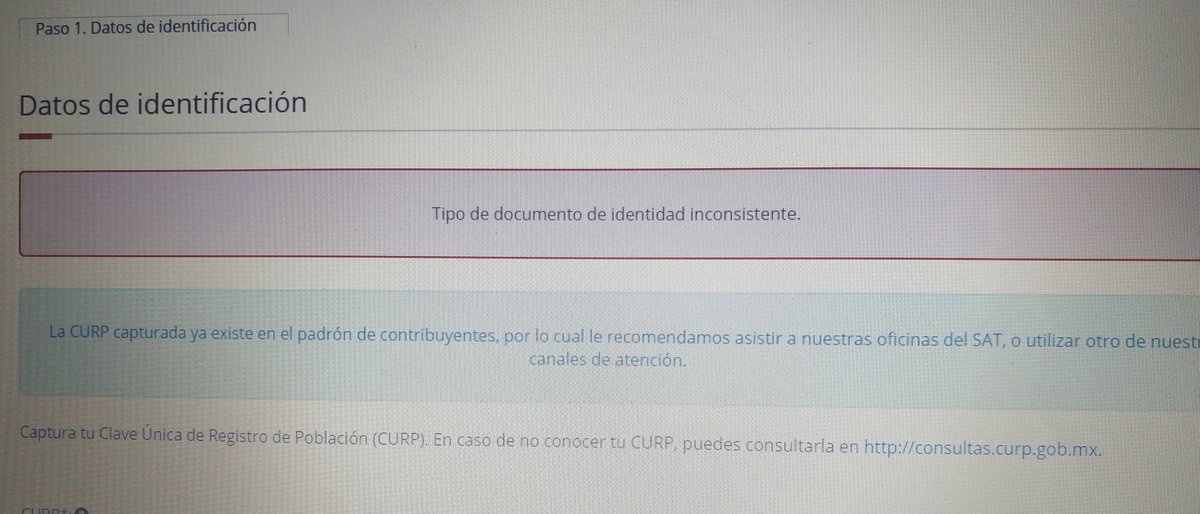 Memin95's tweet photo. @SATMX  buenas tardes, disculpen quiero imprimir mi RFC, pero me sale esta leyenda, ¿qué puedo hacer? Gracias https://t.co/P8d8au0p87 https://t.co/NDA3qkLgs0