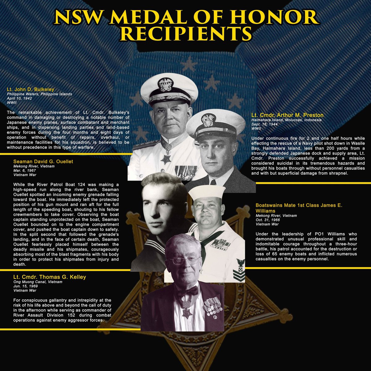 Naval Special Warfare (@us_navyseals) on Twitter photo Today we also recognize 5 #MOH recipients who earned it as <a href="/SurfaceWarriors/">Naval Surface Forces</a> serving on or leading small boats that supported & later became part of NSW. Their actions are part of the foundation, history, and legacy of our Force and deserve our respect, appreciation and inclusion Today we also recognize 5 #MOH recipients who earned it as <a href="/SurfaceWarriors/">Naval Surface Forces</a> serving on or leading small boats that supported & later became part of NSW. Their actions are part of the foundation, history, and legacy of our Force and deserve our respect, appreciation and inclusion