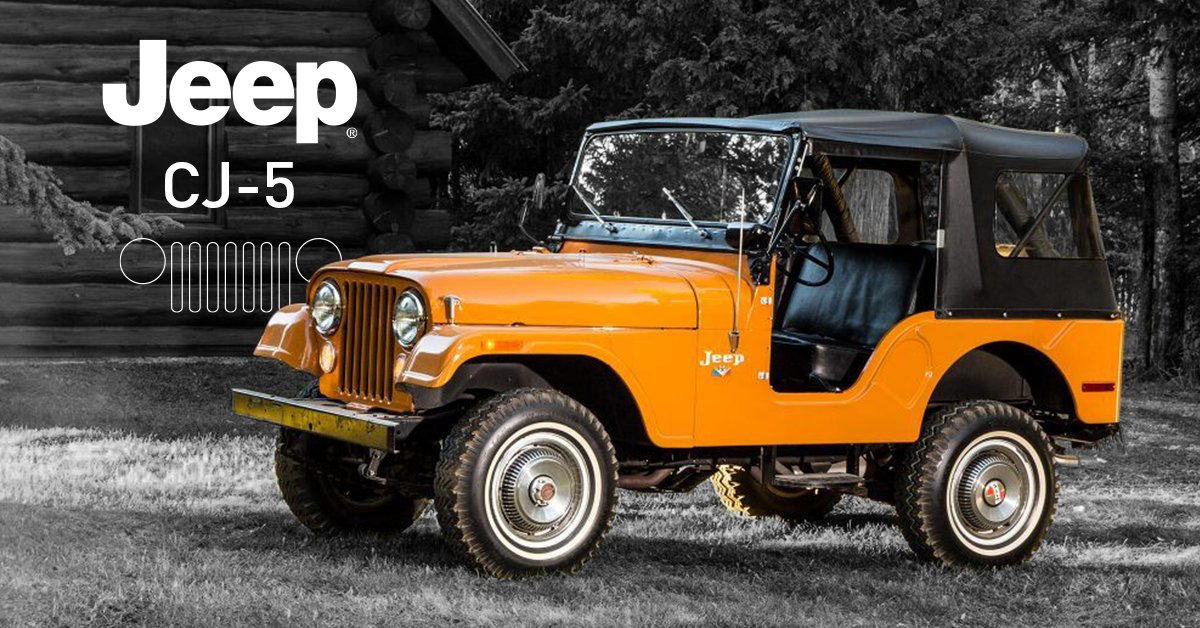 El CJ-5 es una leyenda popular y duradera🙌. Probablemente ha registrado más millas recorridas en caminos que ningún otro vehículo #Jeep🚗. Sus mejoras en motores, ejes, transmisiones y asientos lo hicieron ideal para los amantes del todoterreno🌄💪. 

#JeepHistory #CJ5 #JeepPerú