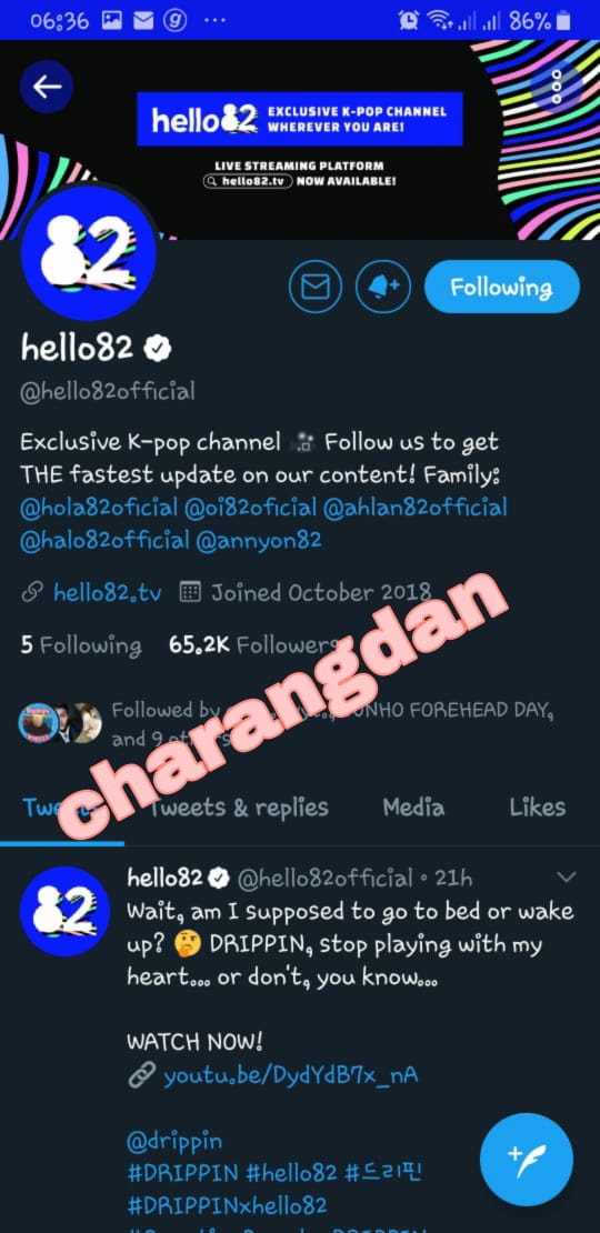charangdan's tweet photo. @hello82official @drippin Thank you @hello82official for inviting @drippin to your show!!💕
My most favorite is 8:12 when they took a group selca because they are so handsome and cute, I want to save them forever in my heart💕
https://t.co/BRq9YBgc8R
#hello82 #DRIPPINxhello82 #QuestionParade_DRIPPIN https://t.co/5eDDQTj50C