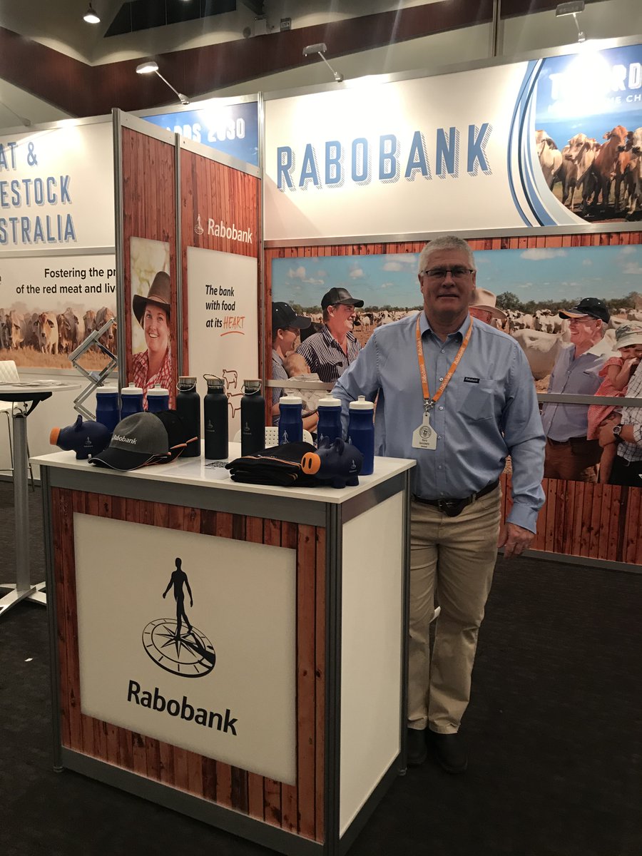 RabobankAU's tweet photo. Our Rabobank team is on the ground today at the 36th NTCA Conference. Make sure you visit our stand & catch up with @GerschwitzBarry. Our Head of Sustainability @lachymons will also give an update on what is driving the future of beef
@NTCattlemen
#Beef #AusBeef https://t.co/mgL9MIbNoF