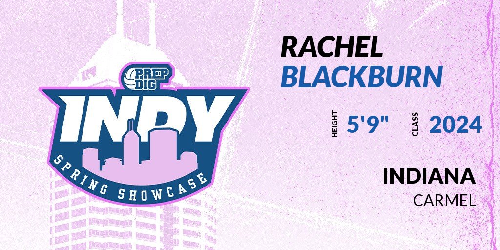 PrepDigIN's tweet photo. Welcome Class of 2024 Rachel Blackburn (@RachelB88609221) of Carmel HS to the @PrepDigIN Indy Spring Showcase @ Blue Ribbon Pavilion. 

🔥🏐 #PDIndySpringShowcase 🏐🔥

Register NOW! 👇 https://t.co/P2wDzpLmwM https://t.co/uUMHWP61AQ
