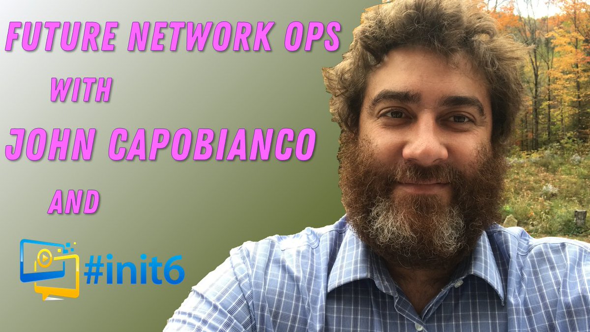 init6_network's tweet photo. The #init6 team caught up with @John_Capobianco to talk all things next-gen network operations - #networkautomation, #ansible, #python, #apis, #chatops, and his latest project #magiccarpet.  And TBH, we all got a little bit giddy ...!

https://t.co/9TlrYCbPQq https://t.co/mECzctZDSH