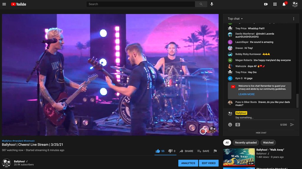 ballyhoorocks's tweet photo. WE'RE OFFICIALLY LIVE!!! 

Watch the Cheers! stream now: https://t.co/Ej2D1CCAqs https://t.co/vdlR9O1NQm
