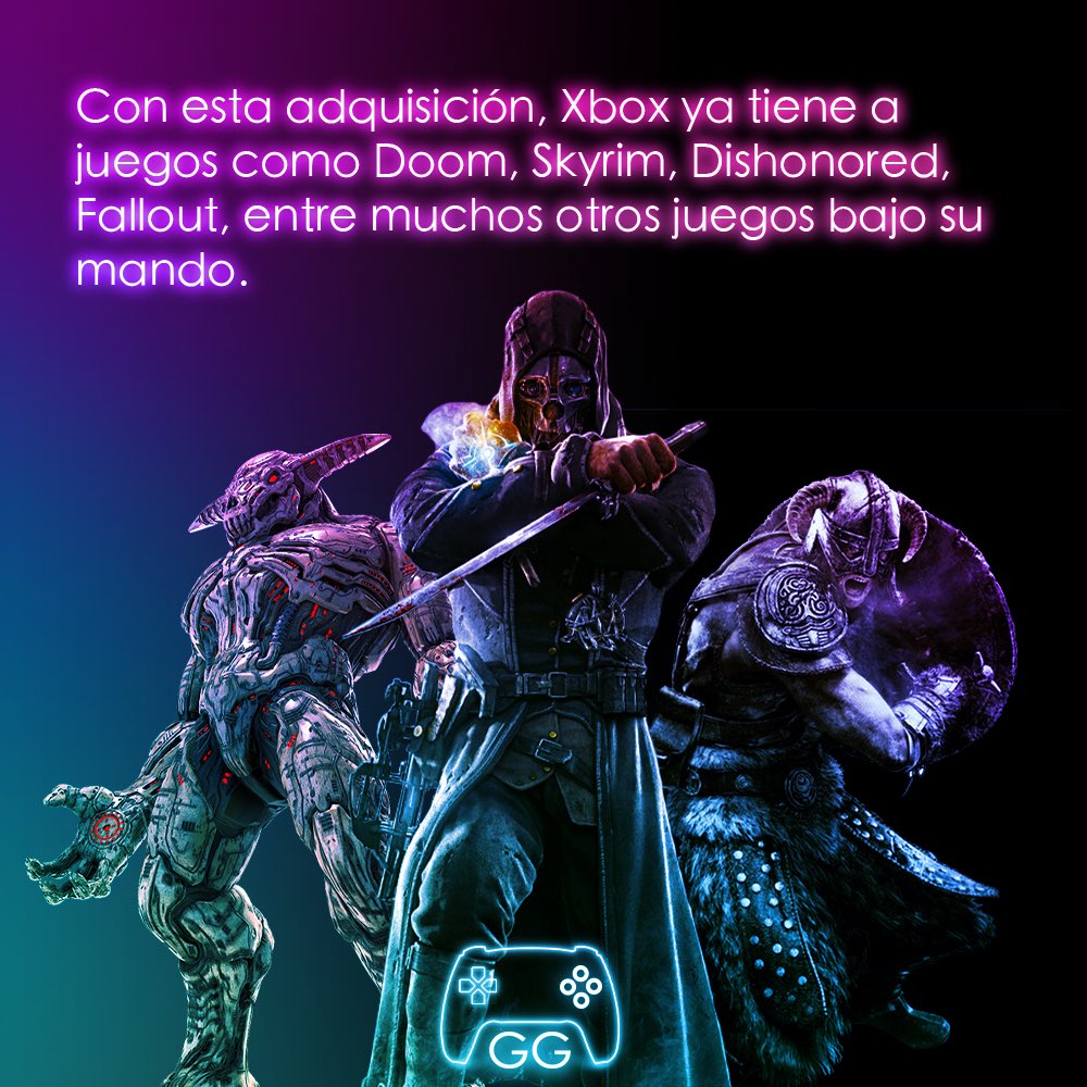 ggaminglab's tweet photo. Microsoft compra Bethesda. 

Entérate de más en https://t.co/vCx4spO5z7
.
.
.
.
.
.
#gamer #gaming #videogames #videojuegos #pc #xbox #ps5 #ps4 #mobilegaming #nintendo #ggaming https://t.co/n69PP7JGKQ