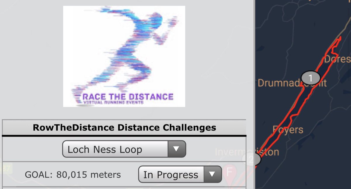 CFworldrecord's tweet image. Signed up to the #LochNess Loop Challenge with #RowTheDistance &amp;amp; #RaceTheDistance. Enjoying the new Live Mapping system and ticking away the 80KM to complete #VirtualRace #VirtualChallenge #StayHomeWorkout #2021goals #FitnessMotivation #running #rowing #GoRowIndoor #runchat