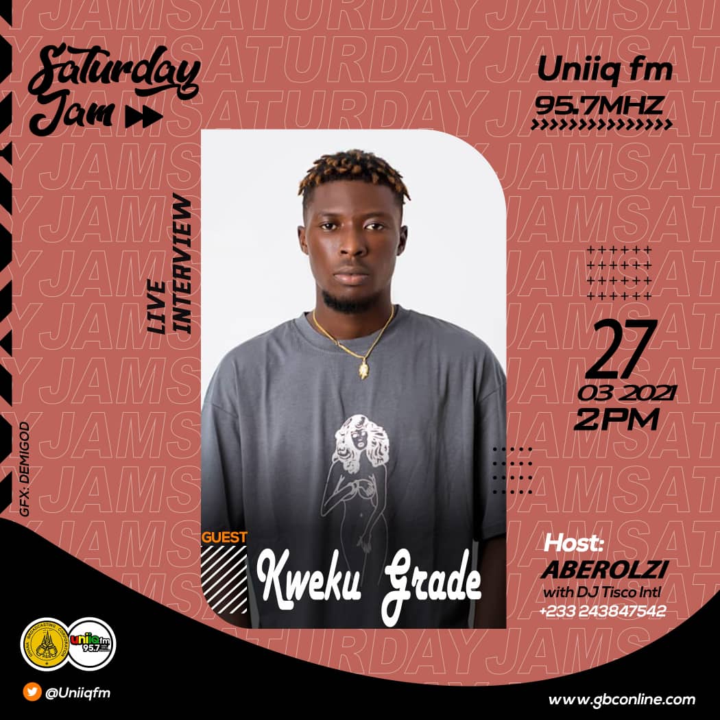 KwekuGrade's tweet photo. Tune in to Uniiq 95.7 fm this Saturday at 2pm .💥 @iconackah @AhbenahW @KaffyMiss @mirabelvandy @etv_ghana https://t.co/znDm7zkMHJ