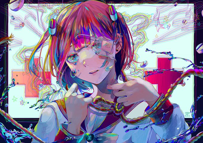 「青い眼 カラフル」のTwitter画像/イラスト(古い順)