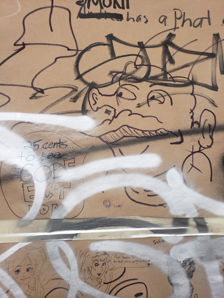 TreshBoyo's tweet photo. Mmm cleansed the follows. Also funny drawing in little tokyo https://t.co/r7qLdxPpq3