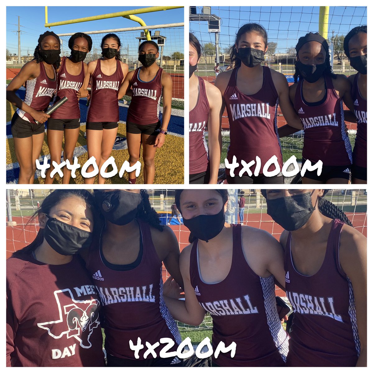 RamsGirlsTrack's tweet image. Good day for our relays at the Clemens Invitational! 
4x200🥈
4x400🥉 
4x100-4th place
#RamPride #TrackPractice