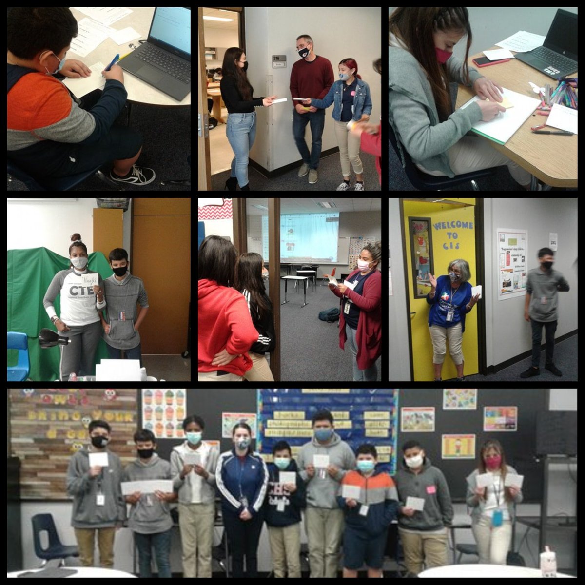 What an AMAZING service learning project lead by our <a href="/AmeriCorpsVISTA/">AmeriCorps VISTA</a> <a href="/sewahouston/">Sewa Houston</a>  Mrs. Hobbs and facilitated by our ESL ELAR teachers! Our short terms ELLs showed their gratification to <a href="/OlleMightyOwls/">Olle Middle CITGO Innovation Academy</a> staff for their support! #AllTheFeels🥰❤ <a href="/MrsEscotM/">Mrs. Escot</a> <a href="/NayelyESL/">Nayely Gomez</a>