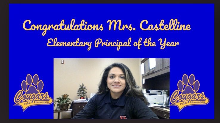 McGheeWolves's tweet photo. The Cougar family is so happy for you! #VCERocks #OurGreatLeader #TogetherWeRise @ViolaCobbElem @ChannelviewISD @lizcastelline https://t.co/Xw78XpTzyF