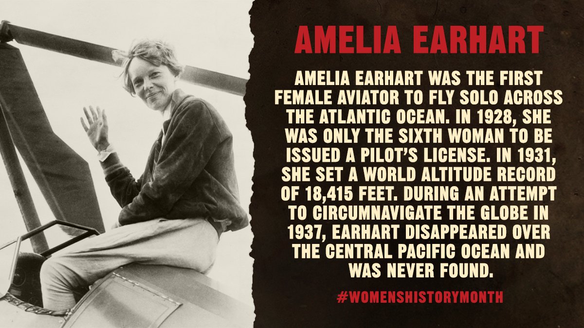 Amelia Earhart was an American aviation pioneer, author & first female ...