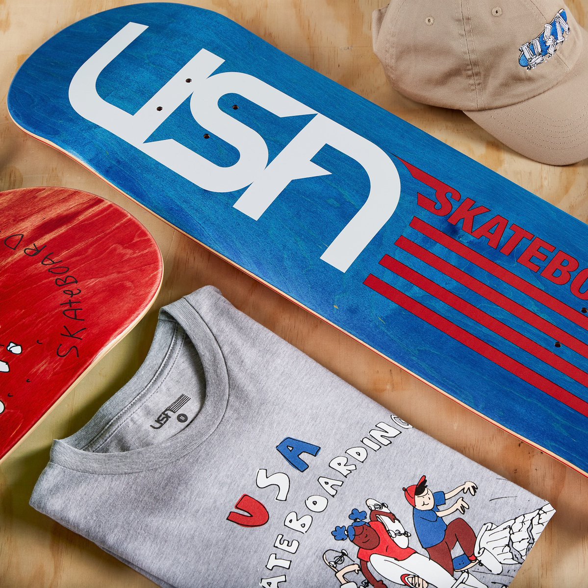 Henry Jones &amp; official #usaskateboarding merch available now! 10% of the net proceeds from Henry’s anti-racism-themed collection will be donated to <a href="/STOKEDorg/">STOKED</a> and the <a href="/HaroldHunter/">Harold Hunter Foundation</a> foundation

Available usaskateboarding.com.