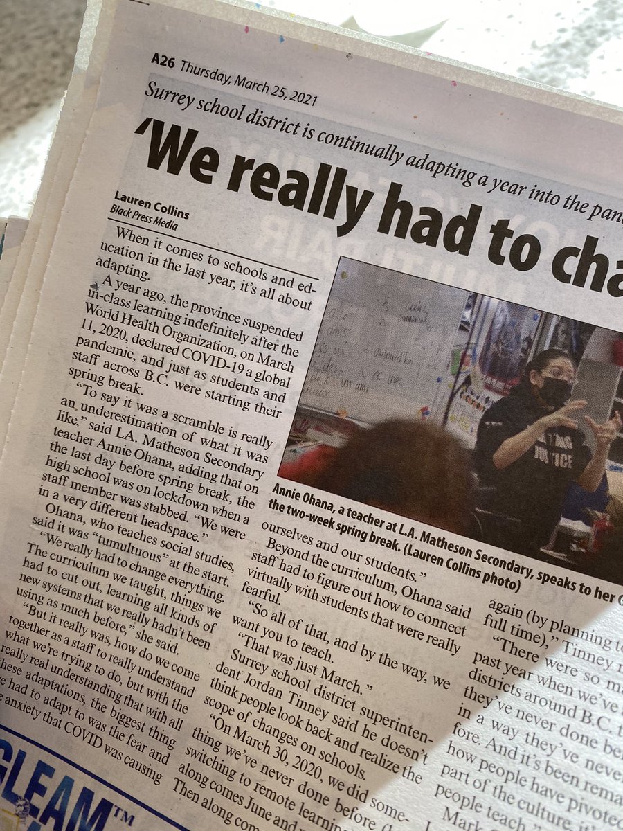 klaw6's tweet photo. LOVE opening the local paper and seeing great work from Sulli alum @laurenpcollins1 🙌🏼🙌🏼🙌🏼 https://t.co/YA2JKzJmV4