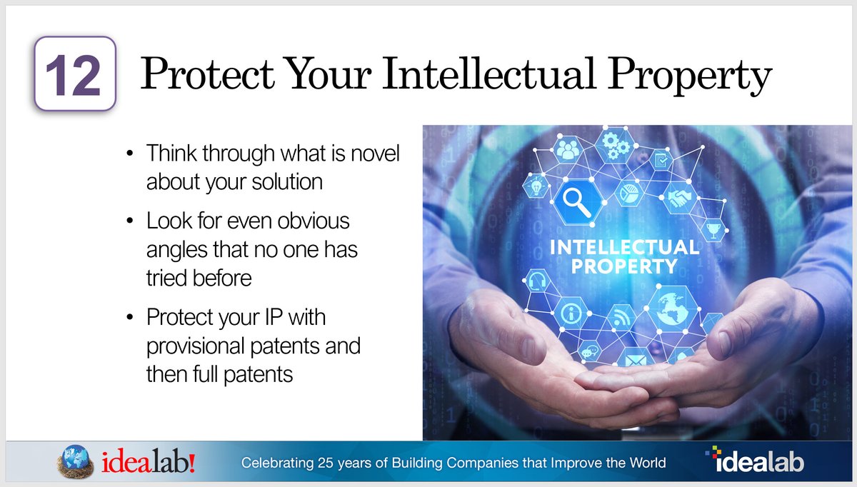 Bill_Gross's tweet photo. "Protect Your IP"

Entrepreneurial Lesson 12 of #25Lessons..

https://t.co/UTx7FHOGKe

Happy 25th Birthday @Idealab https://t.co/UhBFGn1ZhA