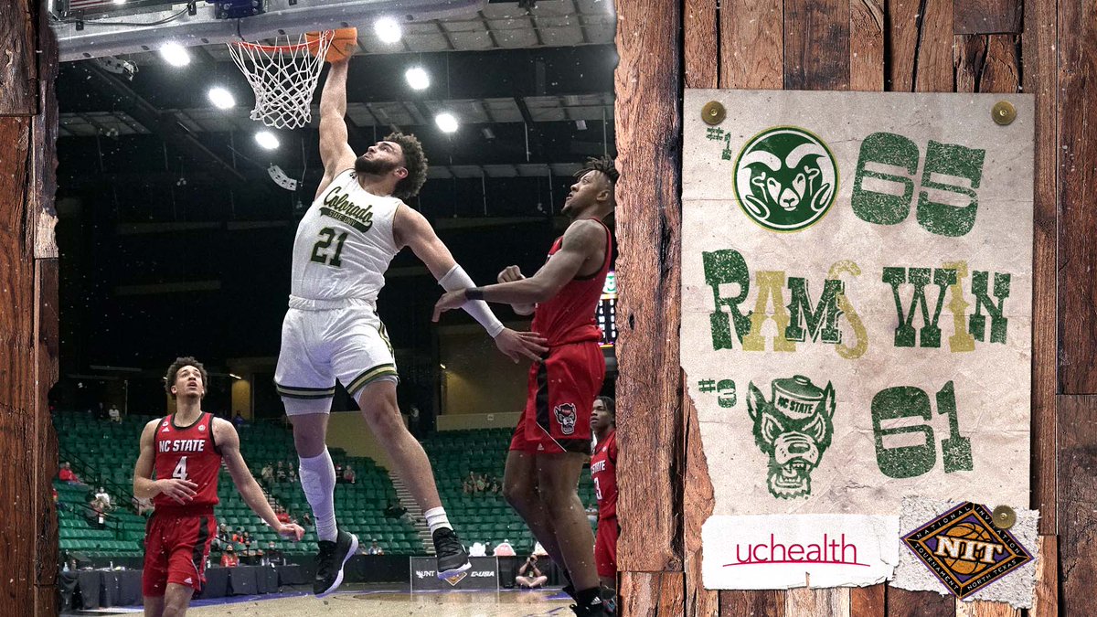 CSUMBasketball's tweet image. RAMS WIN!!! First ever meeting with NC State and we come out on top!

Semifinals on Saturday at noon on @ESPN versus winner of Memphis and Boise State

#TeamTogether 
#RightNowMeansEverything 
@uchealth