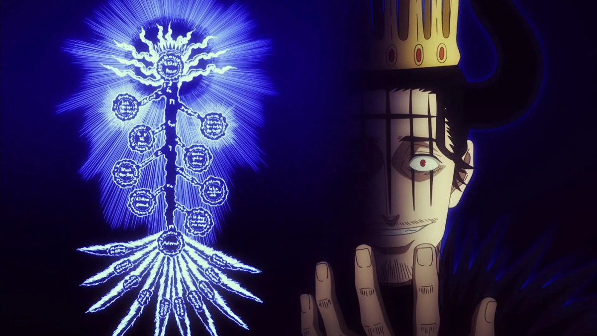 Arthur_Excali's tweet image. why is the Tree of Qliphoth in Black Clover as well as Dr. Stone?